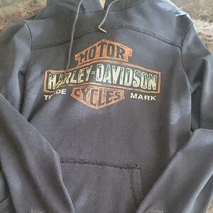 Harley-Davidson Black Sweatshirt with Iconic Logo